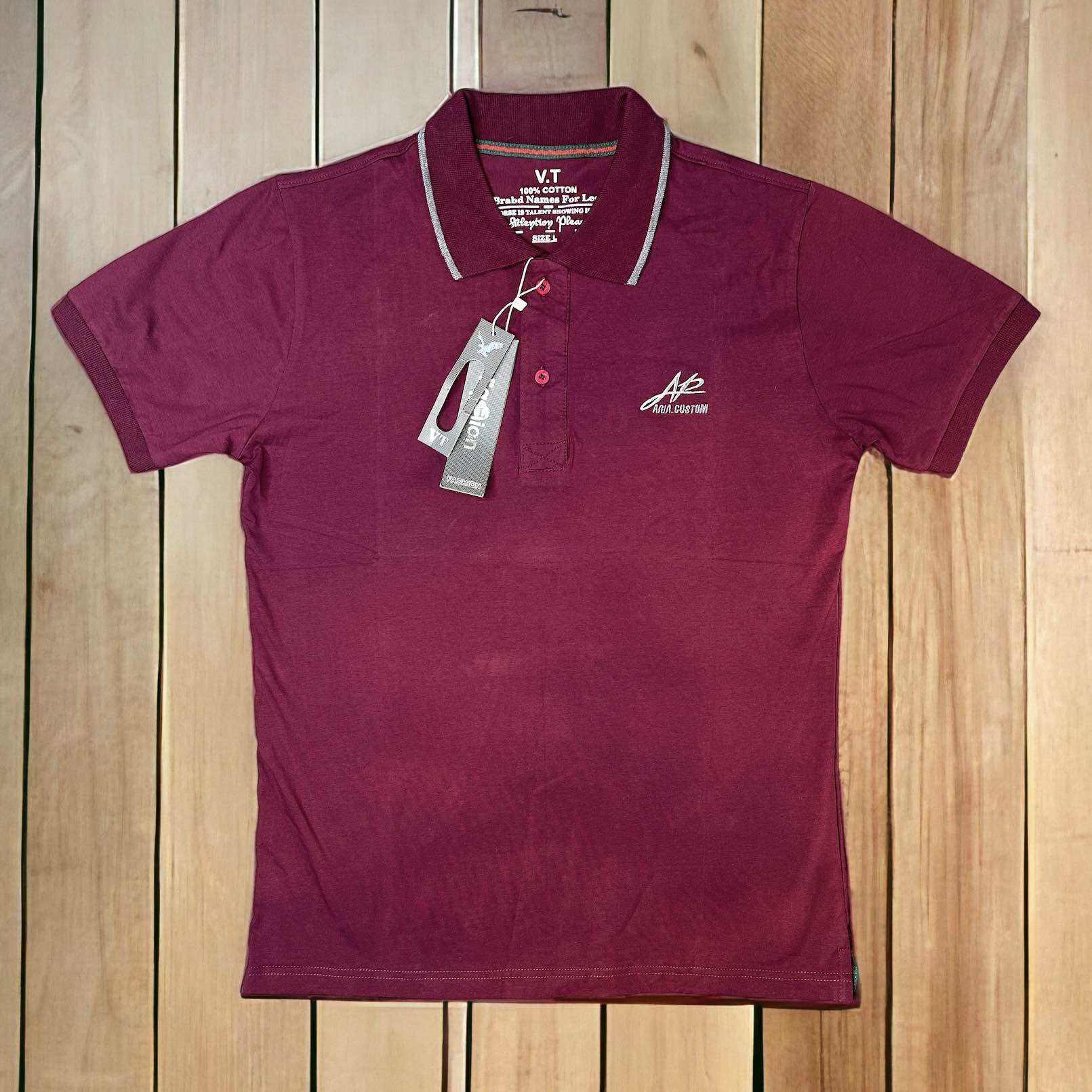 Áo thun polo nam cotton cổ bẻ