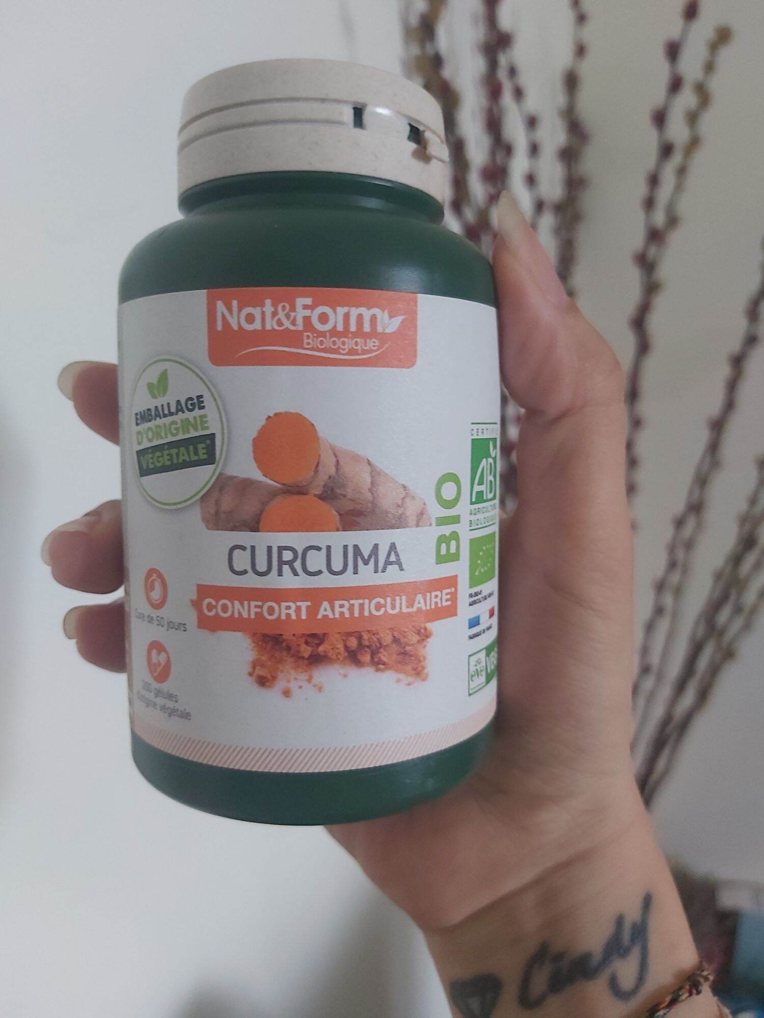 TINH BỘT NGHỆ BIO HỮU CƠ NGUYÊN CHẤT CỦA NAT &FORM 200 viên