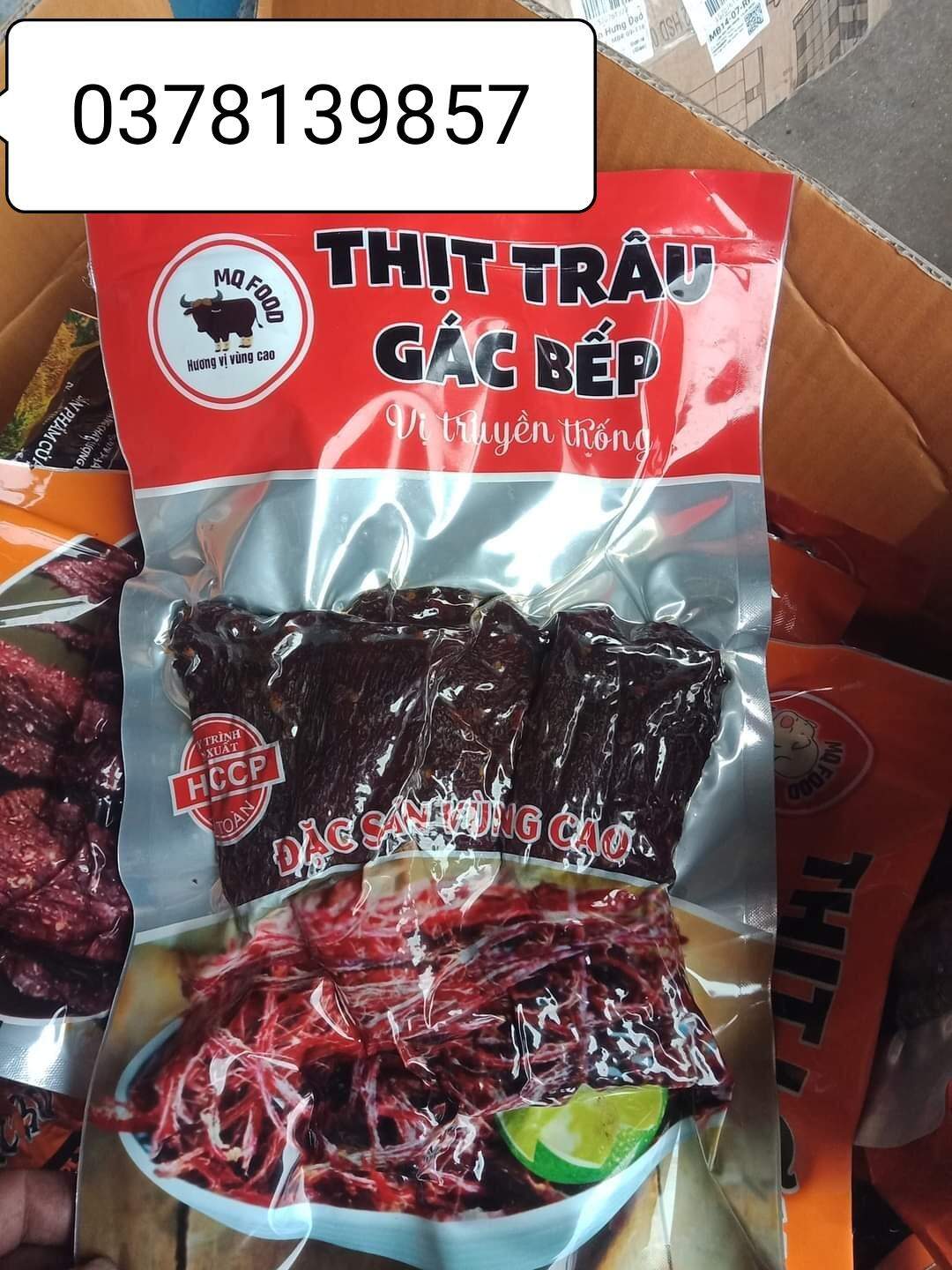 Thịt trâu gác bếp 500g đặc sản sapa tặng kèm chẩm chéo