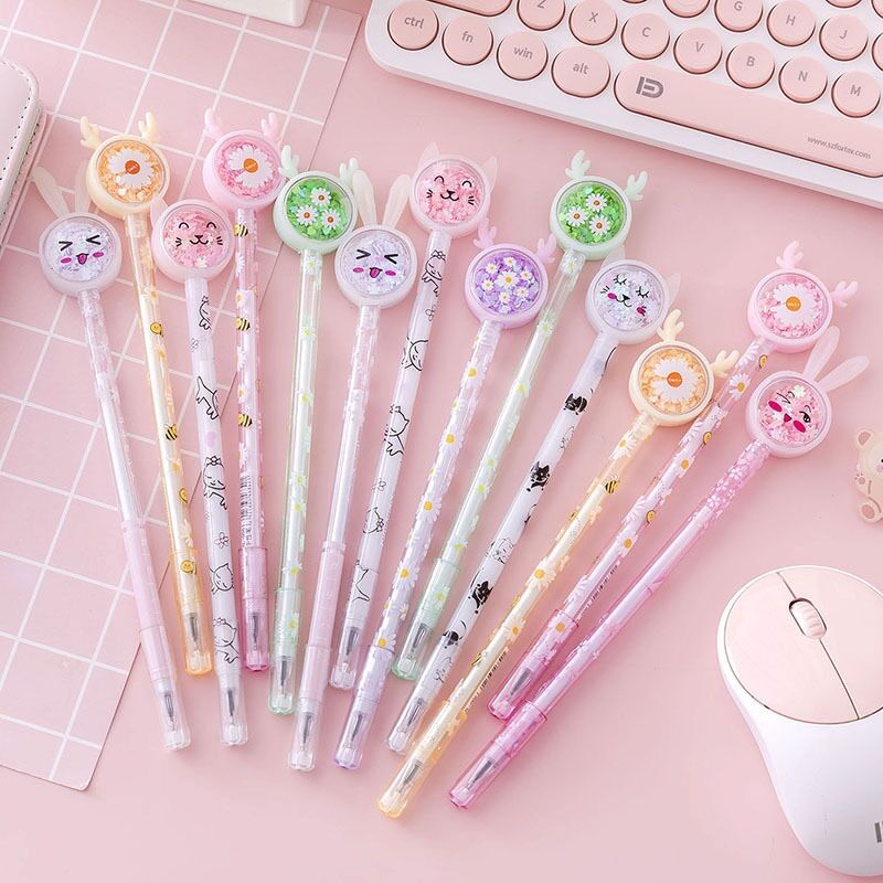 Bút mực gel tai thỏ dễ thương