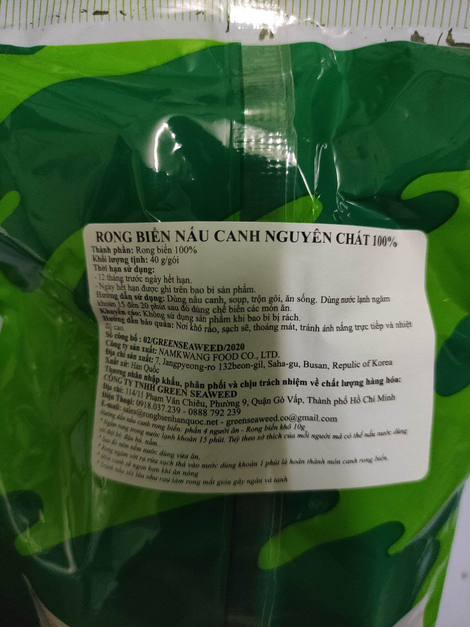 Rong biển nấu canh nguyên chất 100%