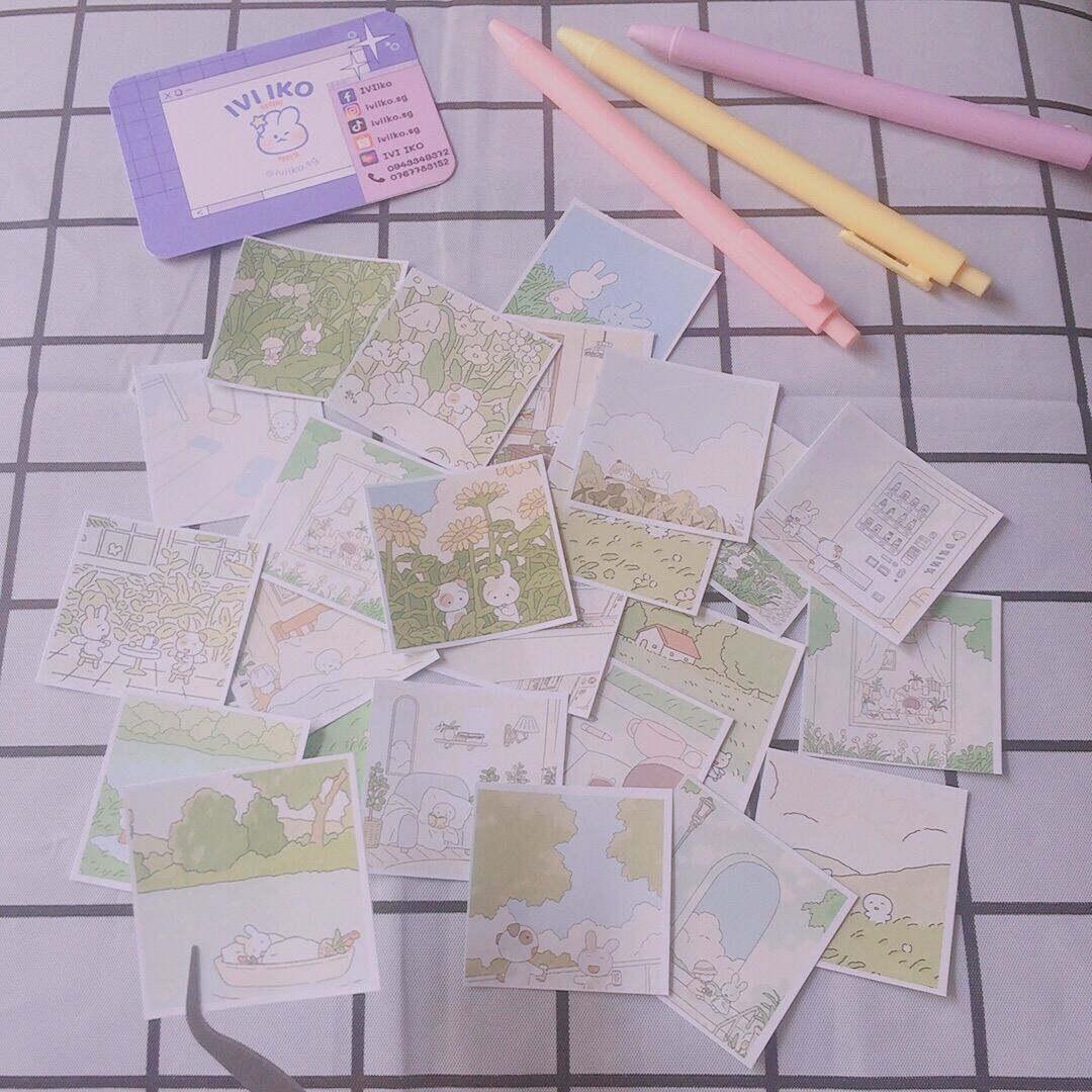 Set 24 sticker OUIE (5x5cm) | IVI IKO