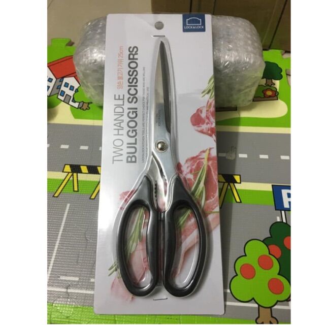 Kéo Cắt Thịt Nướng Lock&Lock F00096 màu Đen