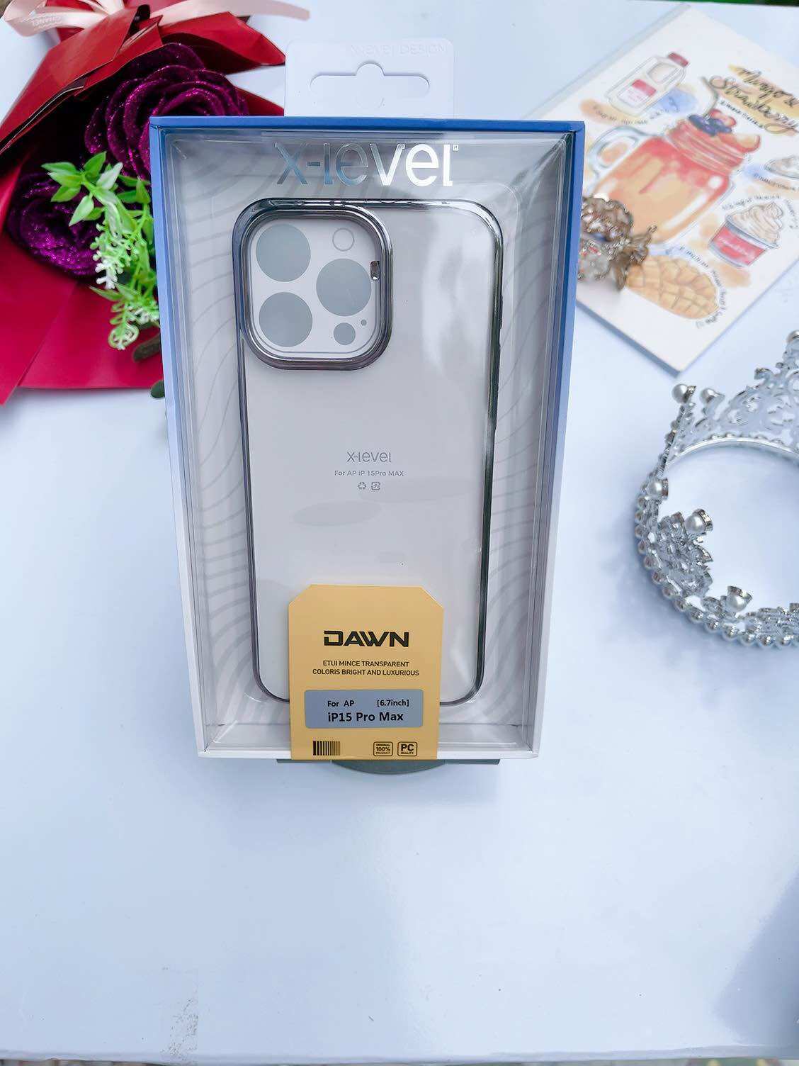 Ốp  x-level cứng lưng trong chống ố vàng cho iphone