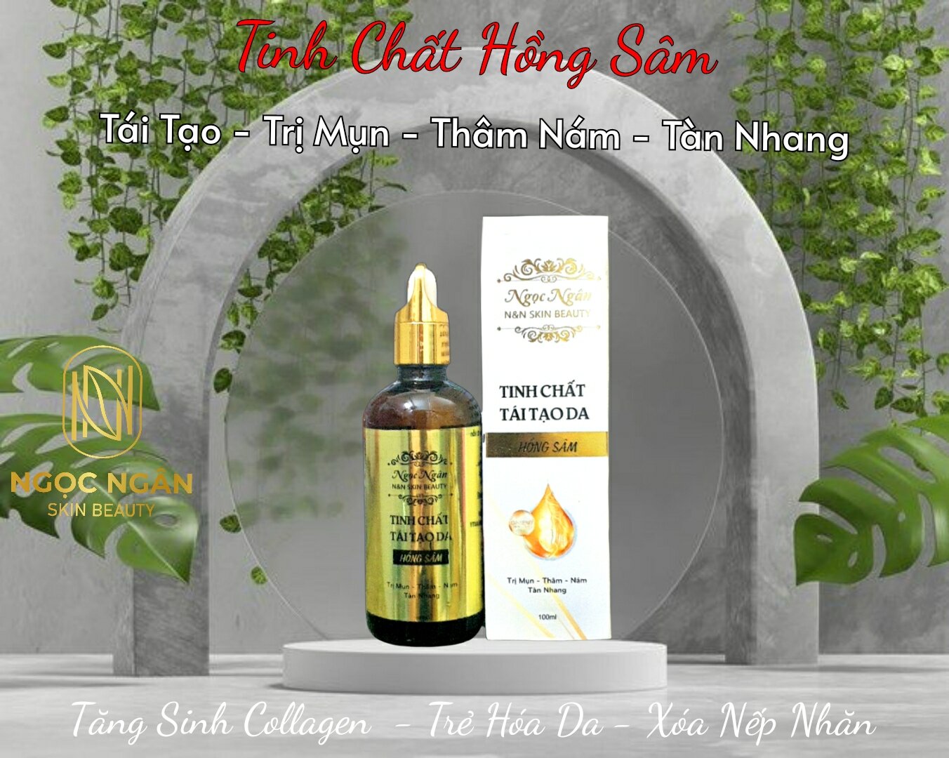 HỒNG SÂM TÁI TẠO DA