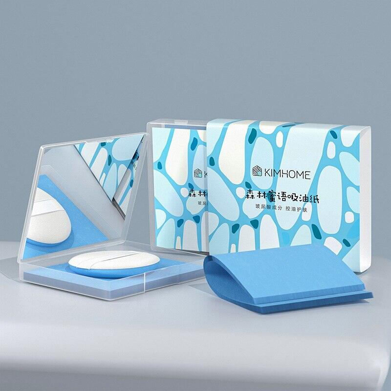 Pro-face Oil Blotting Paper Matting Face Khăn lau thoáng khí Sợi thực vật Dụng cụ trang điểm để kiểm soát và làm sạch dầu