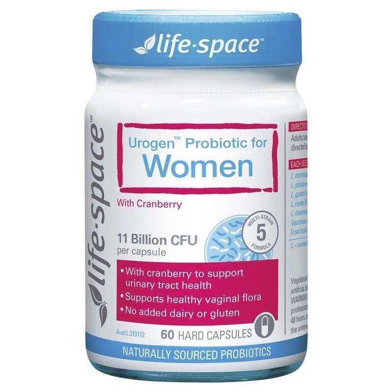 Men vi sinh Life Space Urogen Probiotic Women Cranberry 60 viên