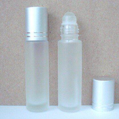 [HCM]Vỏ bi lăn 10ml đựng tinh dầu lăn môi thân mờ nắp bạc sang trọng