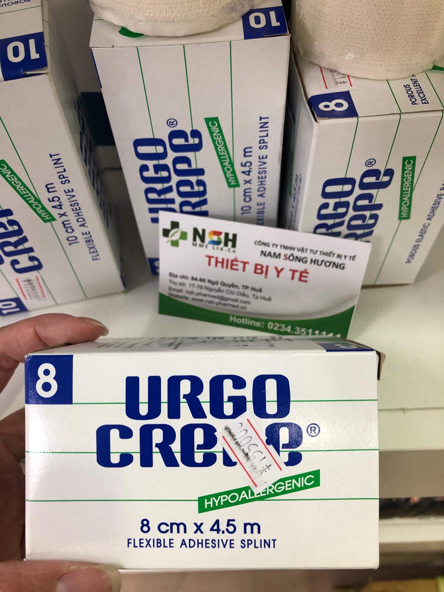 ❤️ BĂNG THUN URGO CREPE 8cm x 4.5m Băng Keo Cuộn Y Tế Thun Co Giãn: Urgo Crepe Dán sườn trong y tế 8cm x 4.5m ✅ Băng Keo Cuộn Y Tế Thun Co Giãn: Urgo Crepe Dán sườn trong chấn thương, sau phẫu thuật crepe 8cm x 4.5m