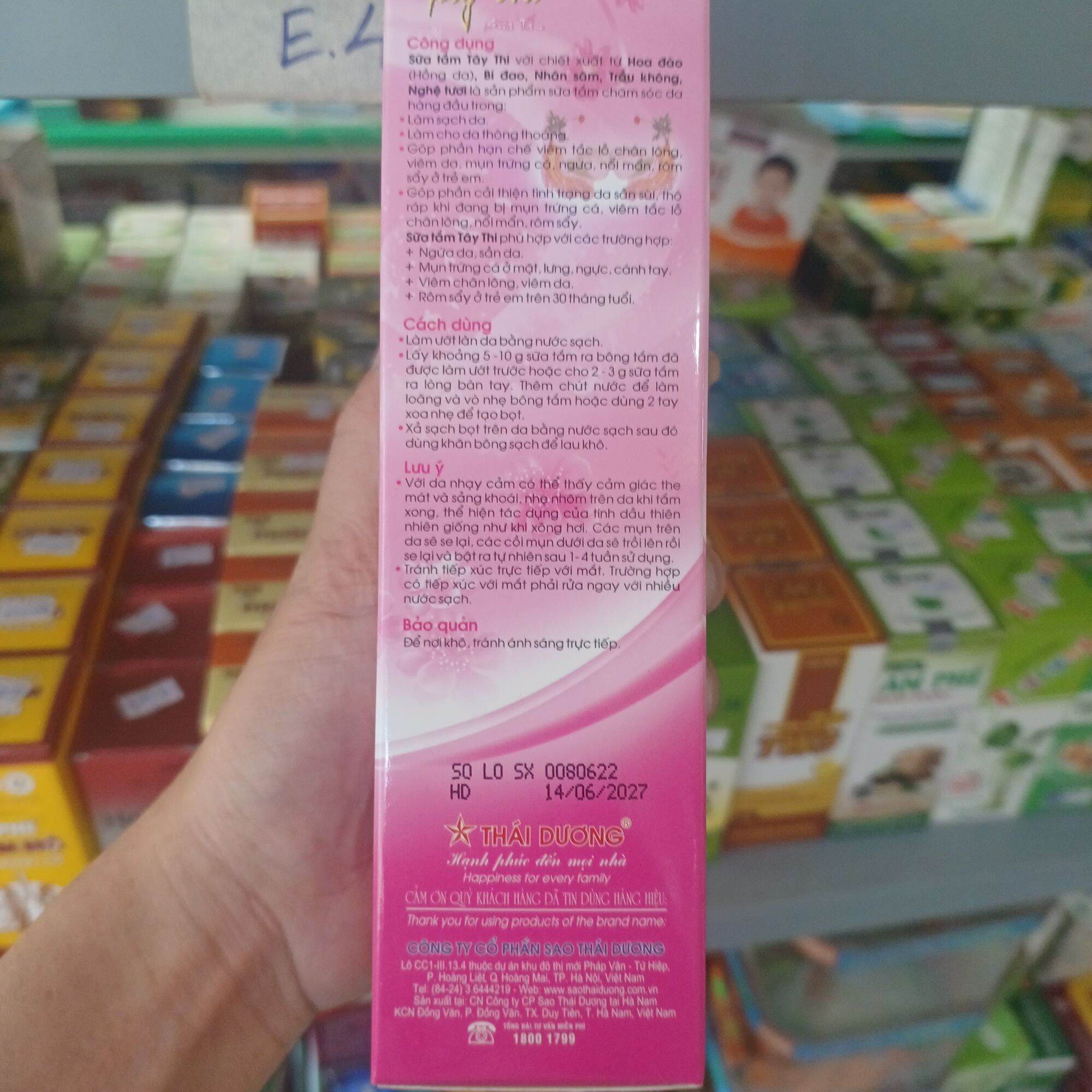 sữa tắm tây thi tuýp 200g
