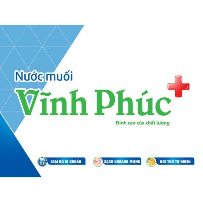 Nước muối sinh lý Vĩnh Phúc - chai 1 lít