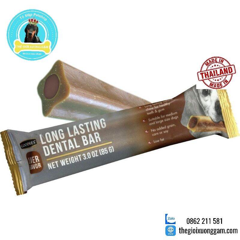 HCMGOODIES LONG LASTING DENTAL BAR CHO CHÓ 3PCS TÚI