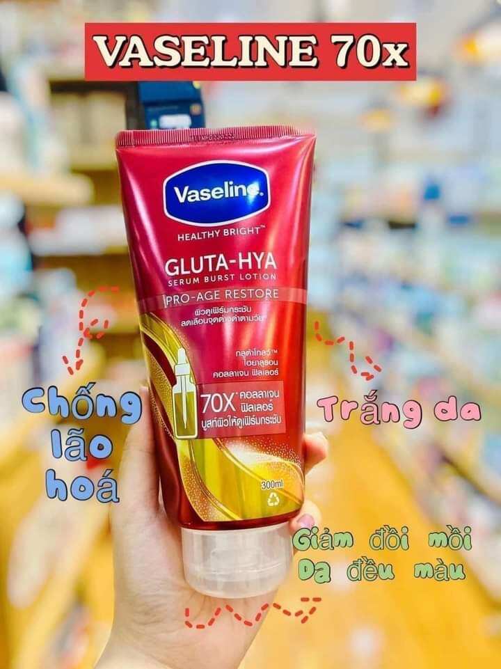 Sữa dưỡng thể Vaseline Đỏ 70X của Thái ( chính hãng nội địa)