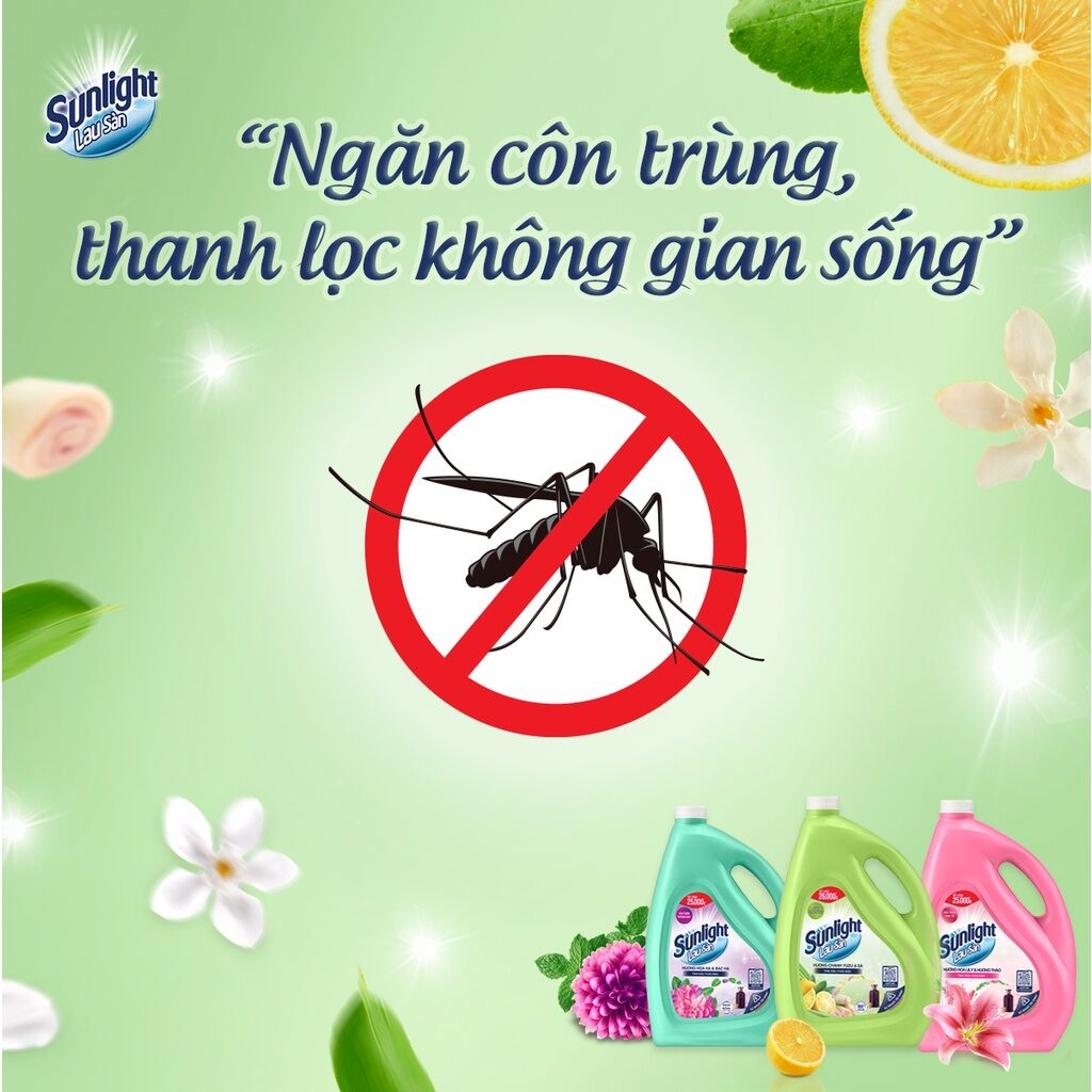 Nước lau sàn sunlight thảo mộc 3.6kg