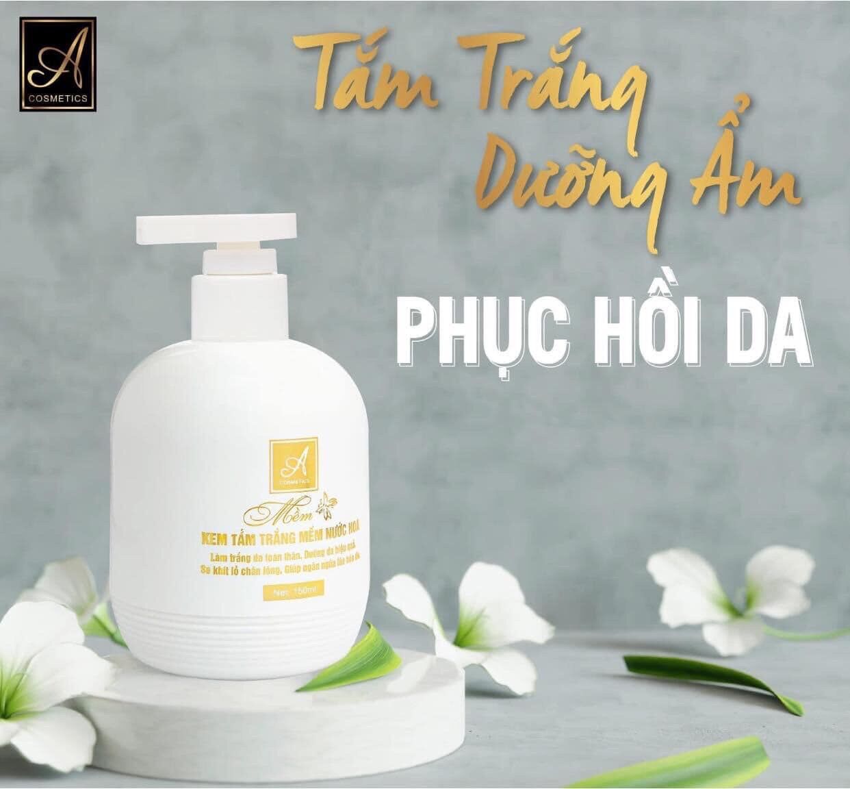 Kem tắm trắng mềm nước hoa a cosmetics