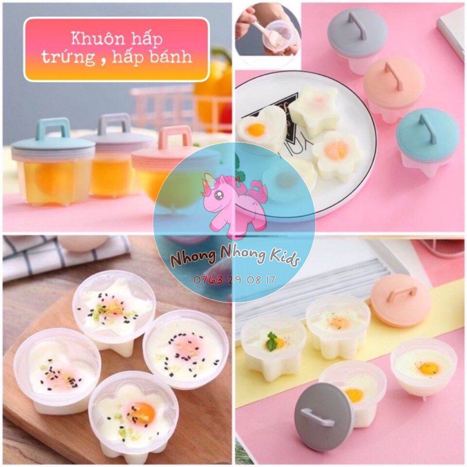 Khuôn hấp bánh, hấp trứng làm bánh flan, pudding cho bé