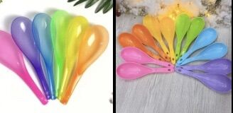 🍚Bán sỉ_ 5 Lố (60 Cái) Vá Múc Cơm Nhựa Dẻo (Dài 21cm)