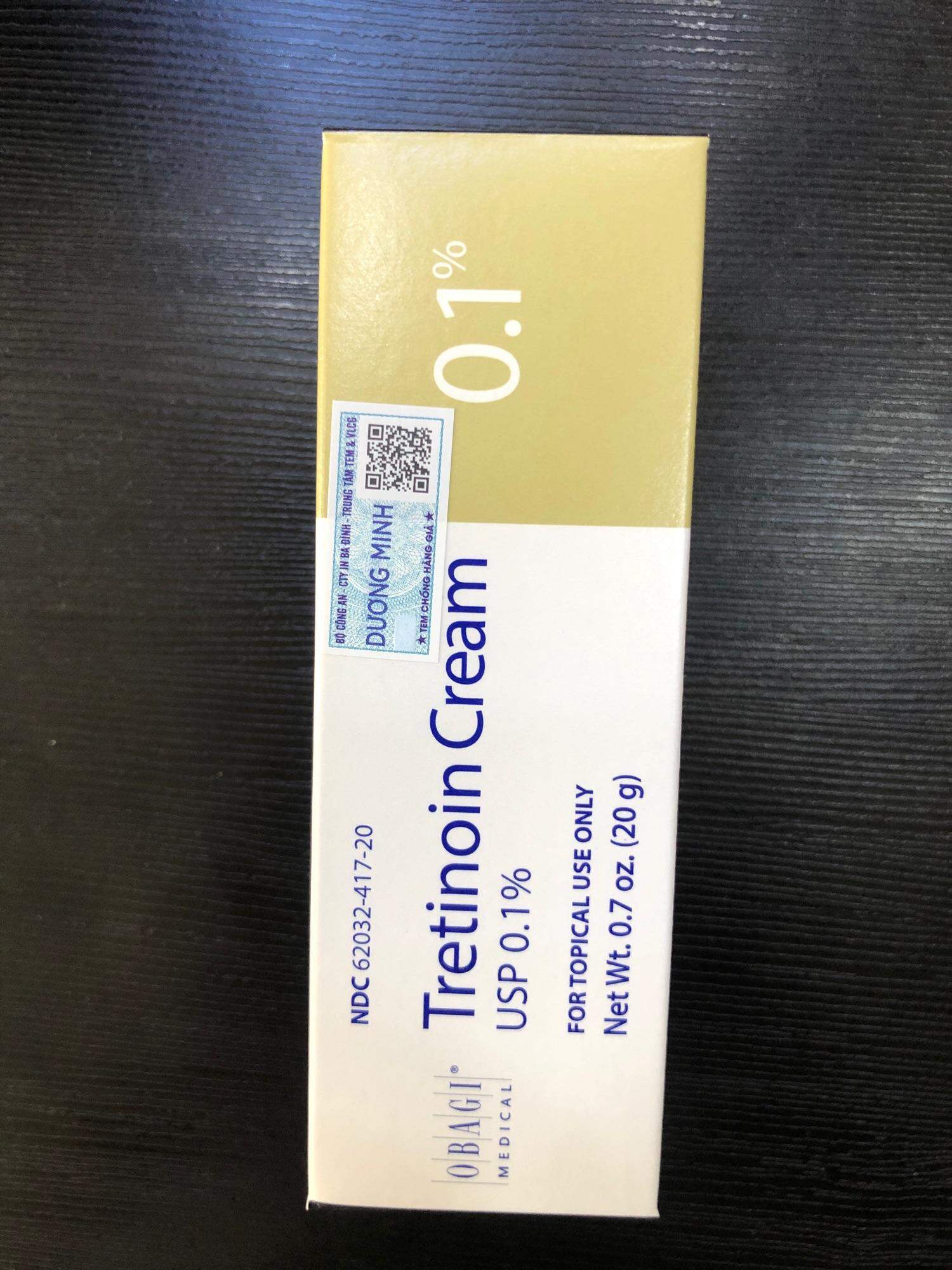 Tretinoin 0.1% Obagi date 10/2022 chính hãng giúp trẻ hoá da hỗ trợ cải thiện nám 20g
