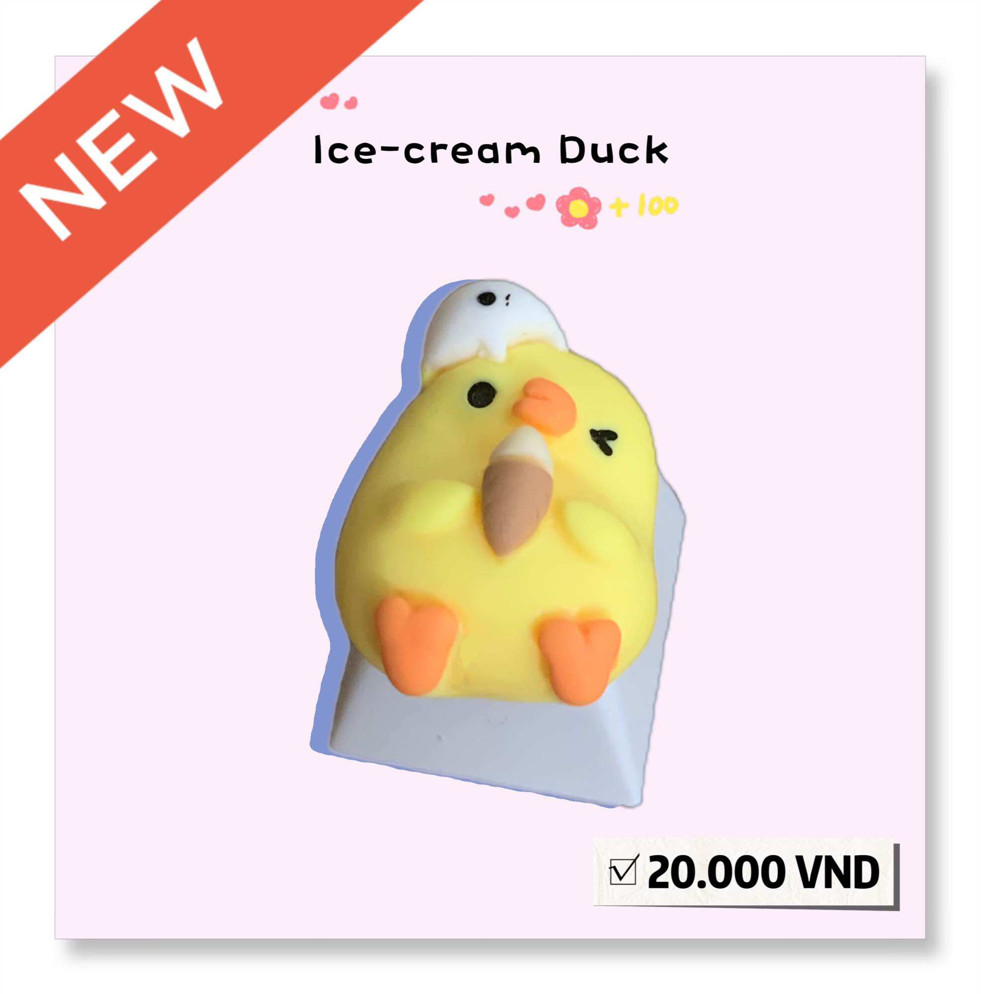 Keycap doubleshot (OEM) vịt con dễ thương mini