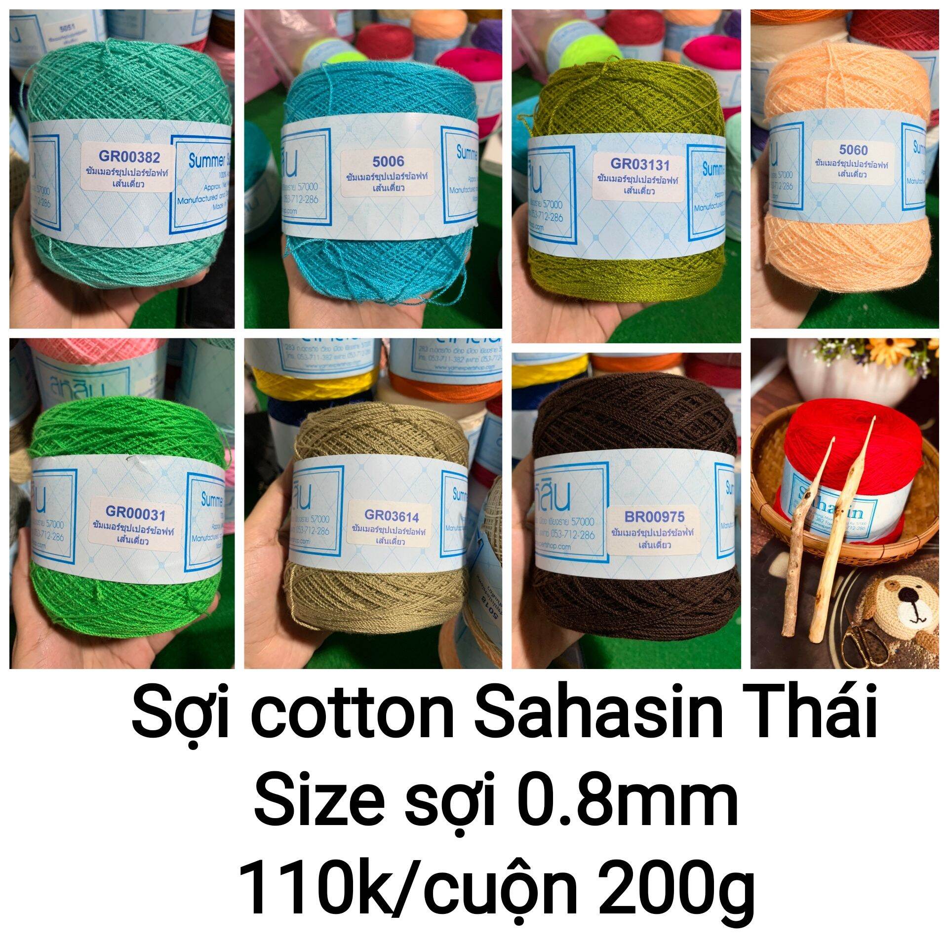 SỢI SAHASIN THÁI 0.8MM