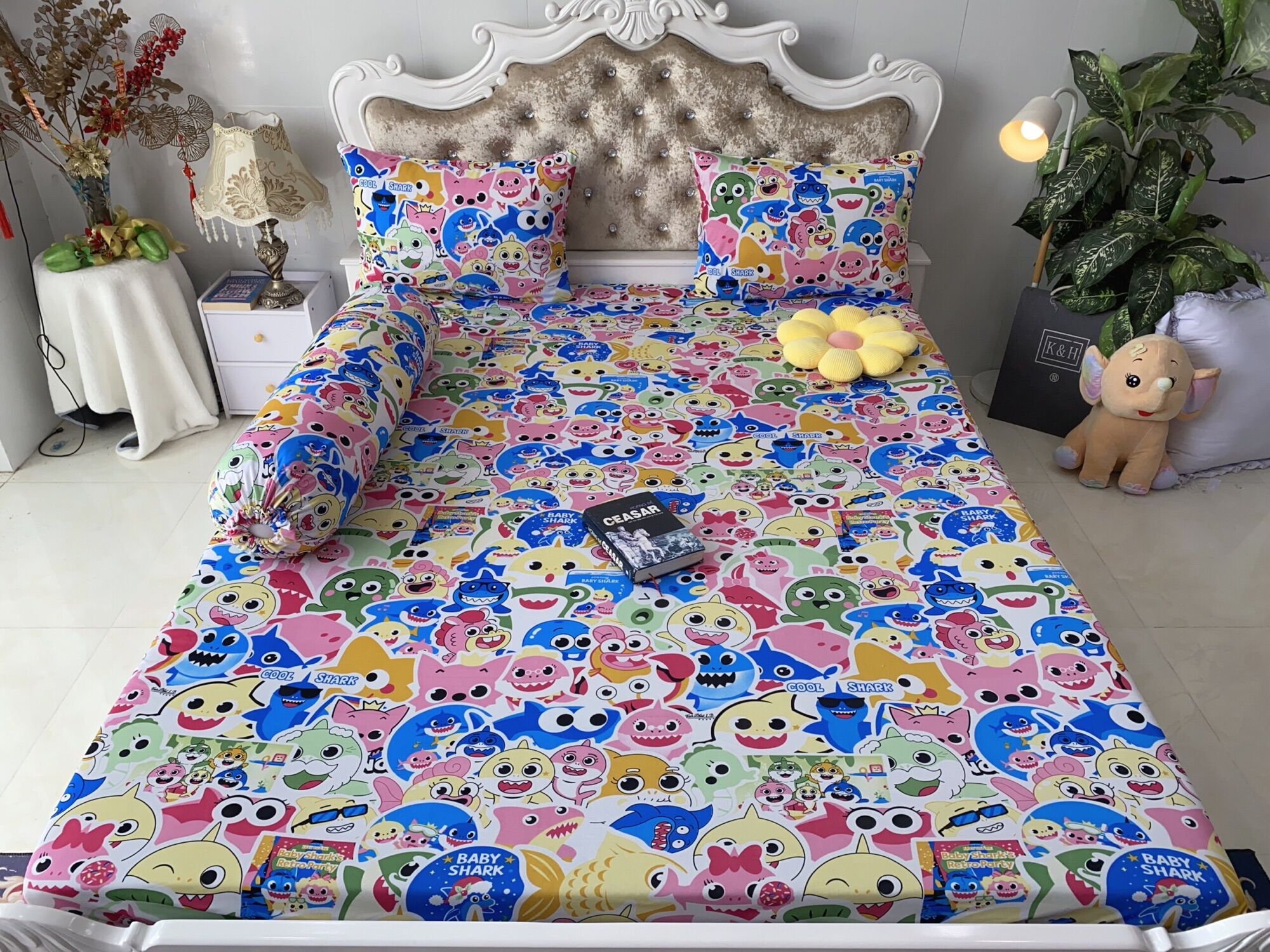 Bộ 4 món drap/ga áo gối THUN LẠNH HÀN QUỐC