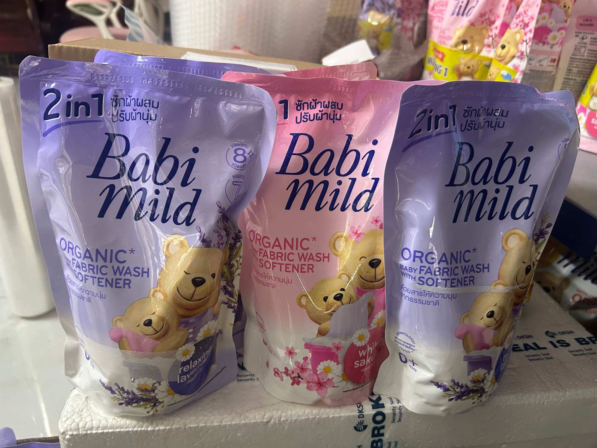 Nước Giặt Xả Cho Bé Babi Mild 520ml