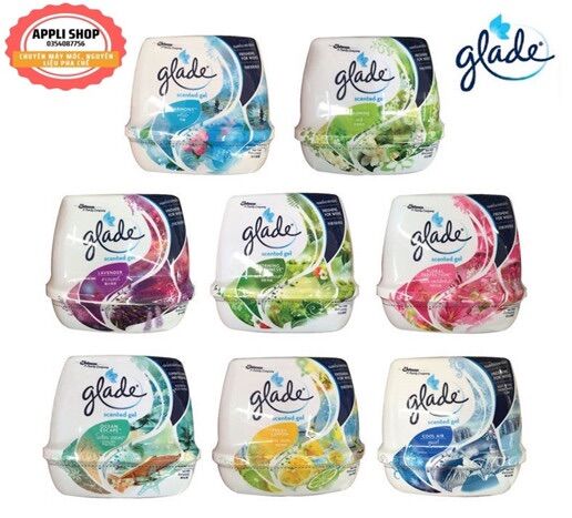 Glade sáp thơm phòng khử mùi ô tô, toilet 180g thái lan.