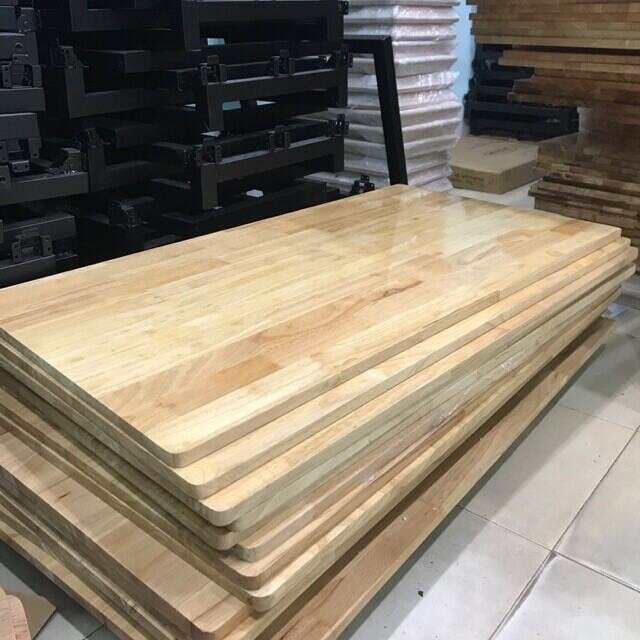 80x1m2x18mm gỗ cao su  làm bàn,kệ ,mặt bếp,..