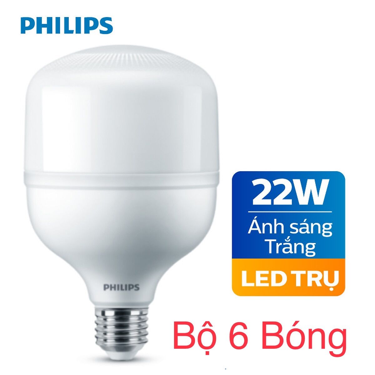 Bộ 6 bóng 22w philips. bóng đèn tròn hi-lumen g3 22w siêu sáng - siêu bền chính hãng philips. philips