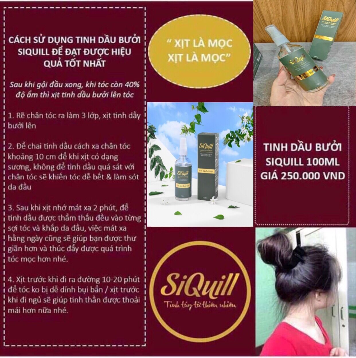 TINH DẦU BƯỞI NON SIQUILL