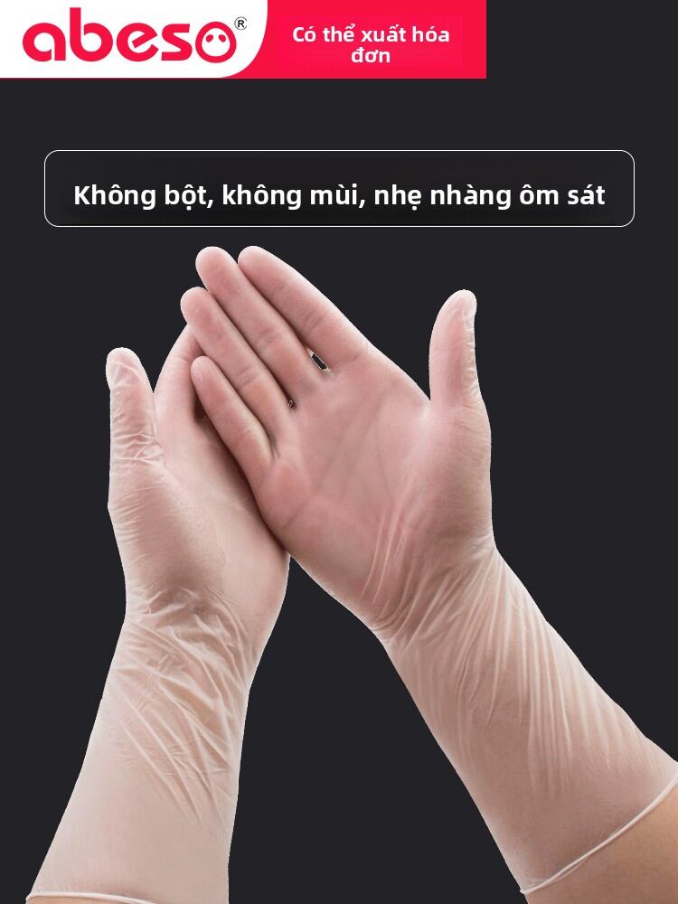 DINGQING | Longer Length Waterproof Disposable Gloves 100 Pieces Giá 1,263,000 Đồng*Miễn phí vận chuyển