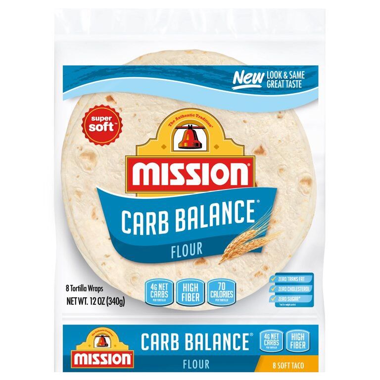 Vỏ bánh Tortilla ăn kiêng Mission Carb Balance ( keto/lowcarb/gymer/…)