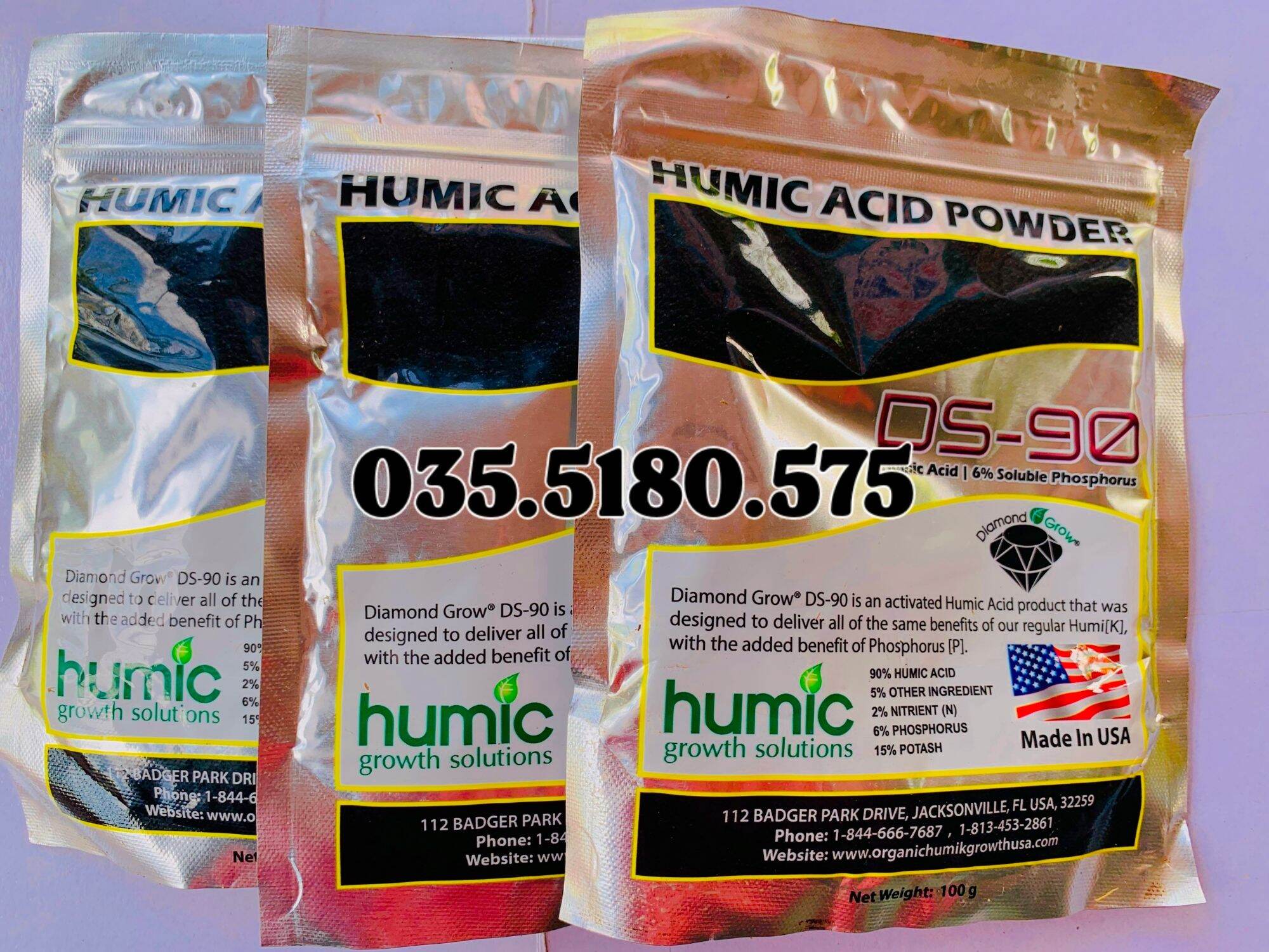 Phân bón hữu cơ sinh học humic DS90 - USA
