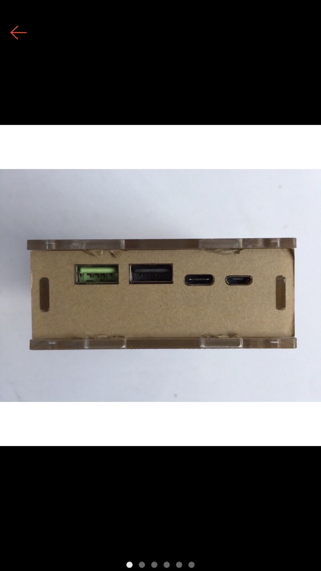 Box sạc dự phòng lò xo 4 cell mica 18650