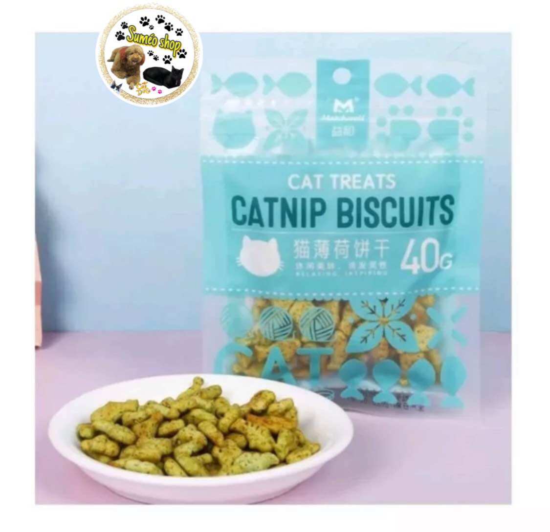 Bánh cá cho mèo Catnip Biscuits gói 40gr