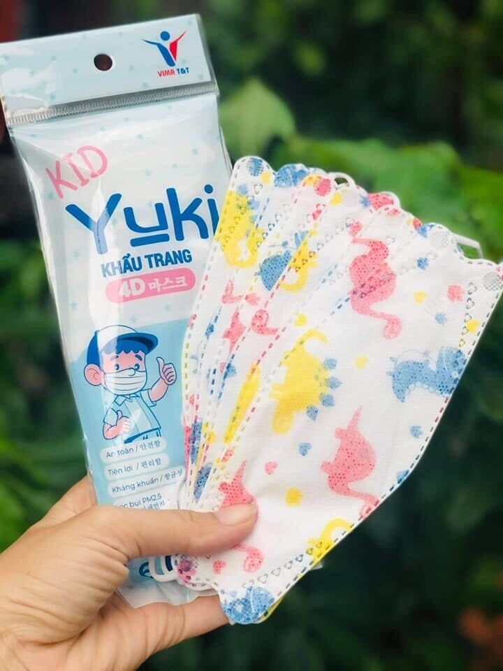 Khẩu trang yuki/yoki 4d kid cho bé , kháng khuẩn ,bảo vệ sức khoẻ ,hàng cty