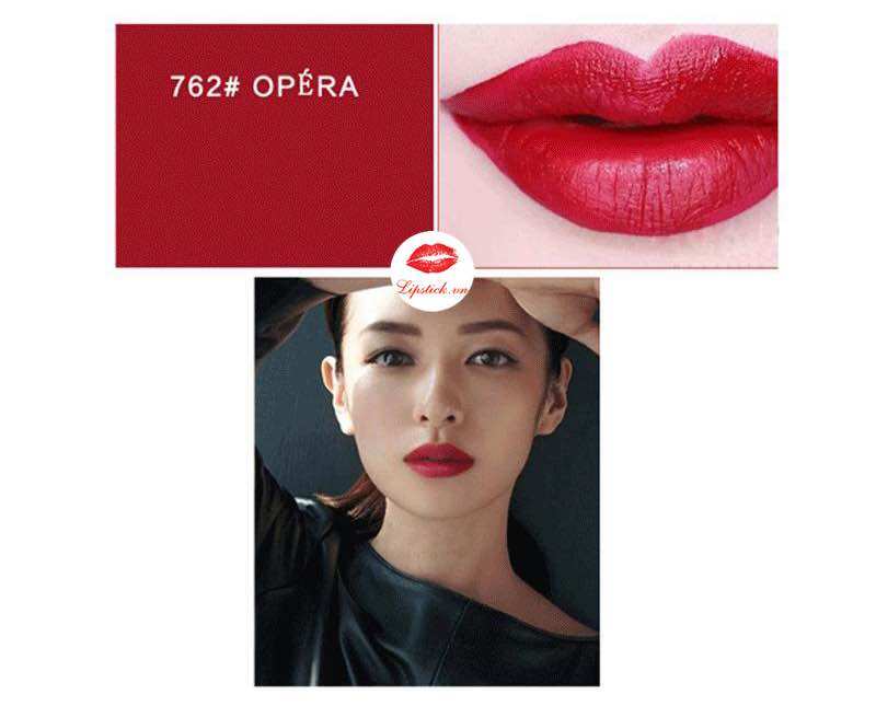 [Pháp] Son Dior Rouge 762 Opera Full Size Full box.Màu Đỏ Mâm Xôi