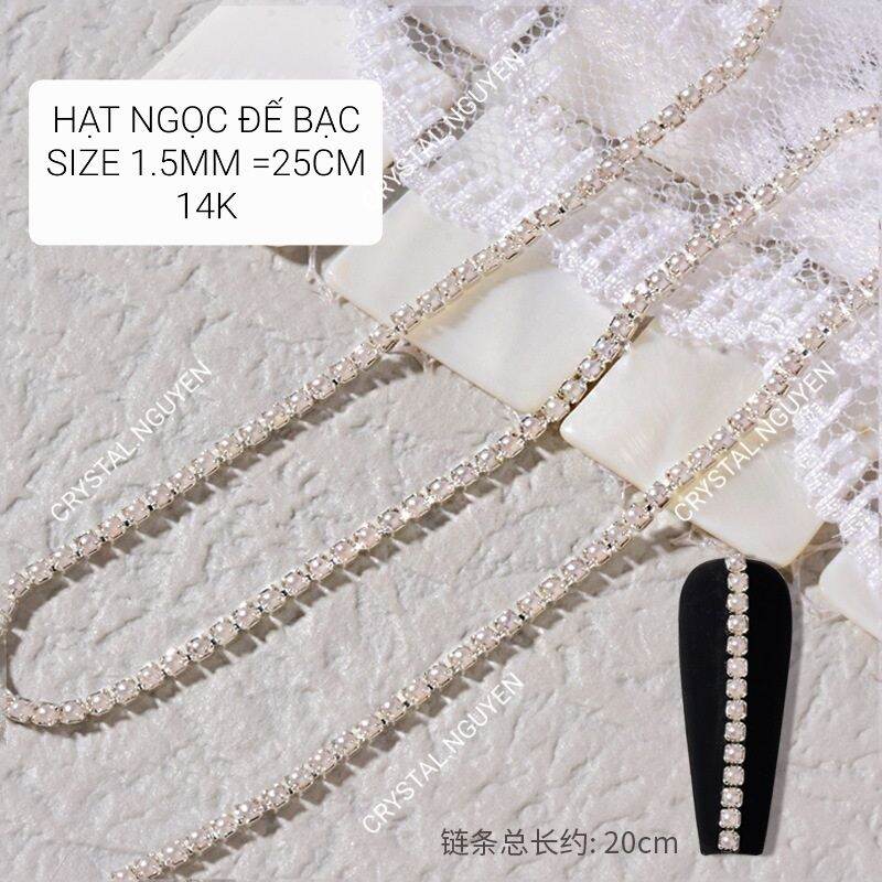 Dây Đá Viền Móng ❤️Dây xích Đá ❤️Trang Trí Nail