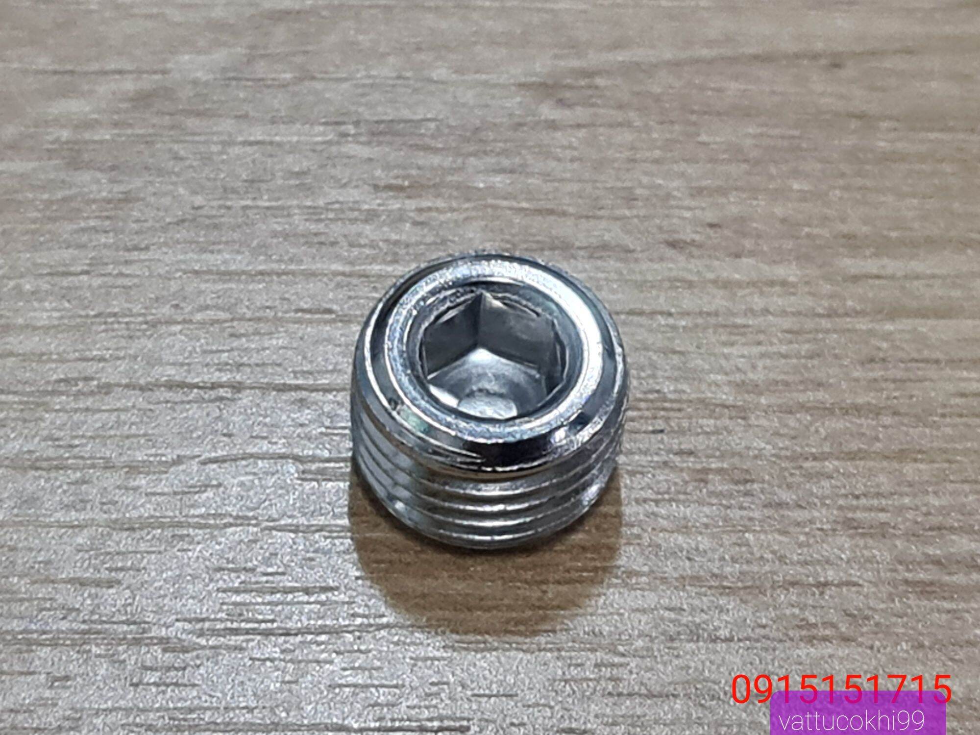 Ốc bịt khí nén 1/8-1/4-3/8-1/2 ( Combo 5 ốc )