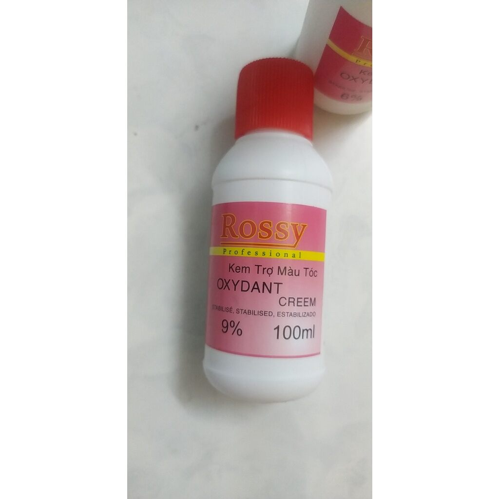 Oxy ROSSY trợ nhuộm 100ml 6%  9%  12%