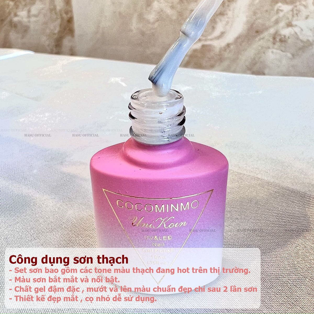 Set sơn Thạch coco 6 màu ( tặng kèm bảng màu )
