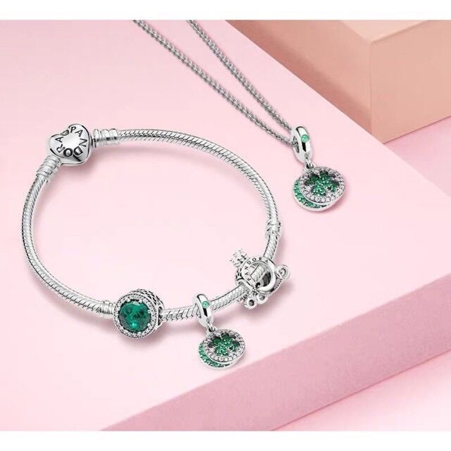 CHARM PAN ALE TREO CỎ 4 LÁ MAY MẮN BẠC S925
