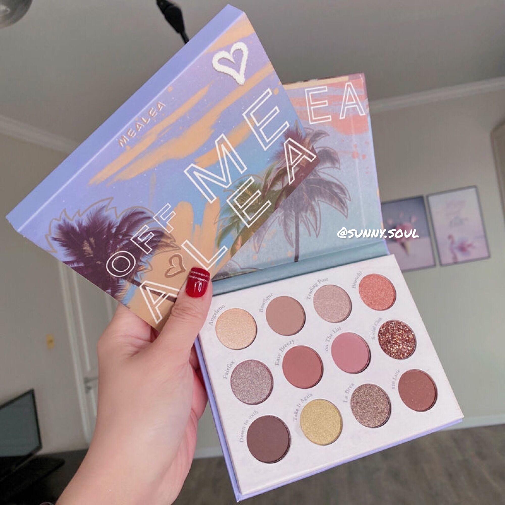 Bảng Phấn Mắt MEALEA 12 Ô Màu Màu Đẹp Chất Phấn Siêu Mịn (Sunny Soul)