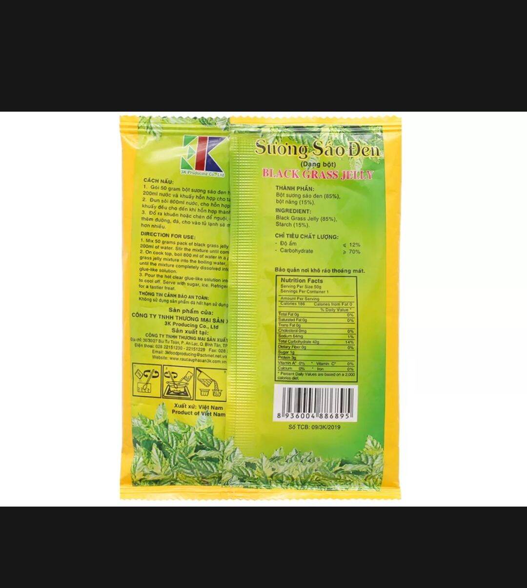 Bột sương sáo đen