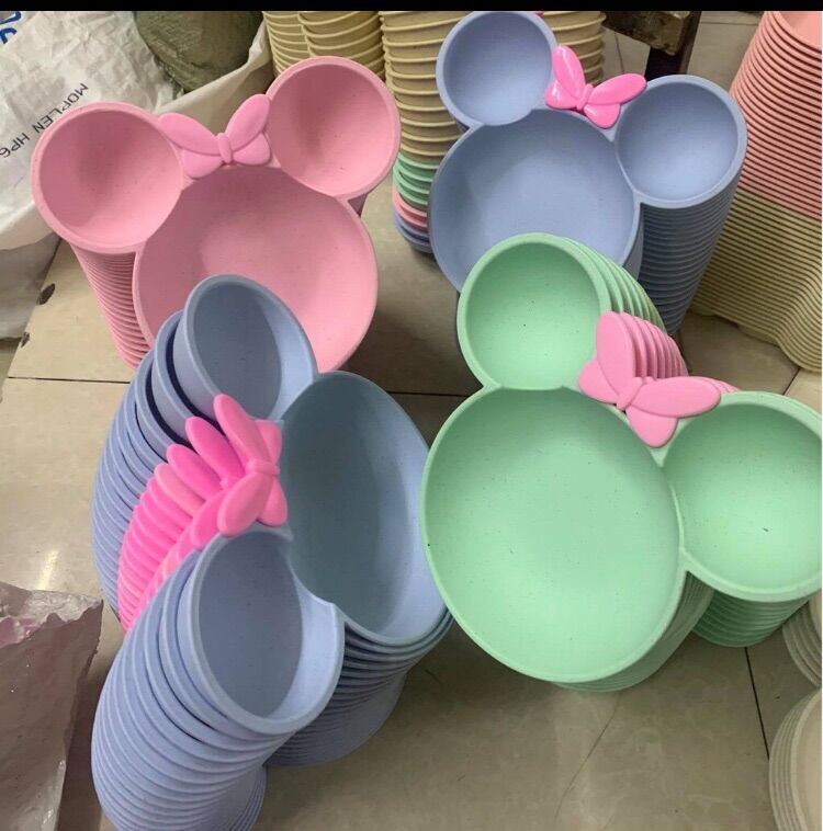 Khay ăn dặm lúa mạch mickey cho bé