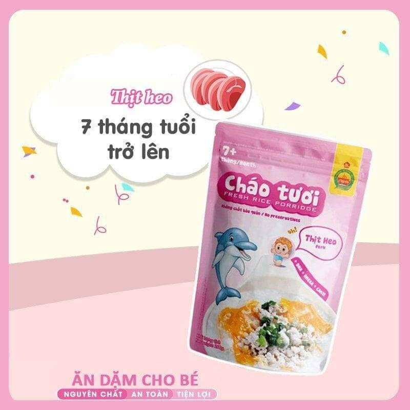 CHÁO TƯƠI ĂN LIỀN ĐỦ VỊ ( 1 GÓI CHÁO THỊT HEO )
