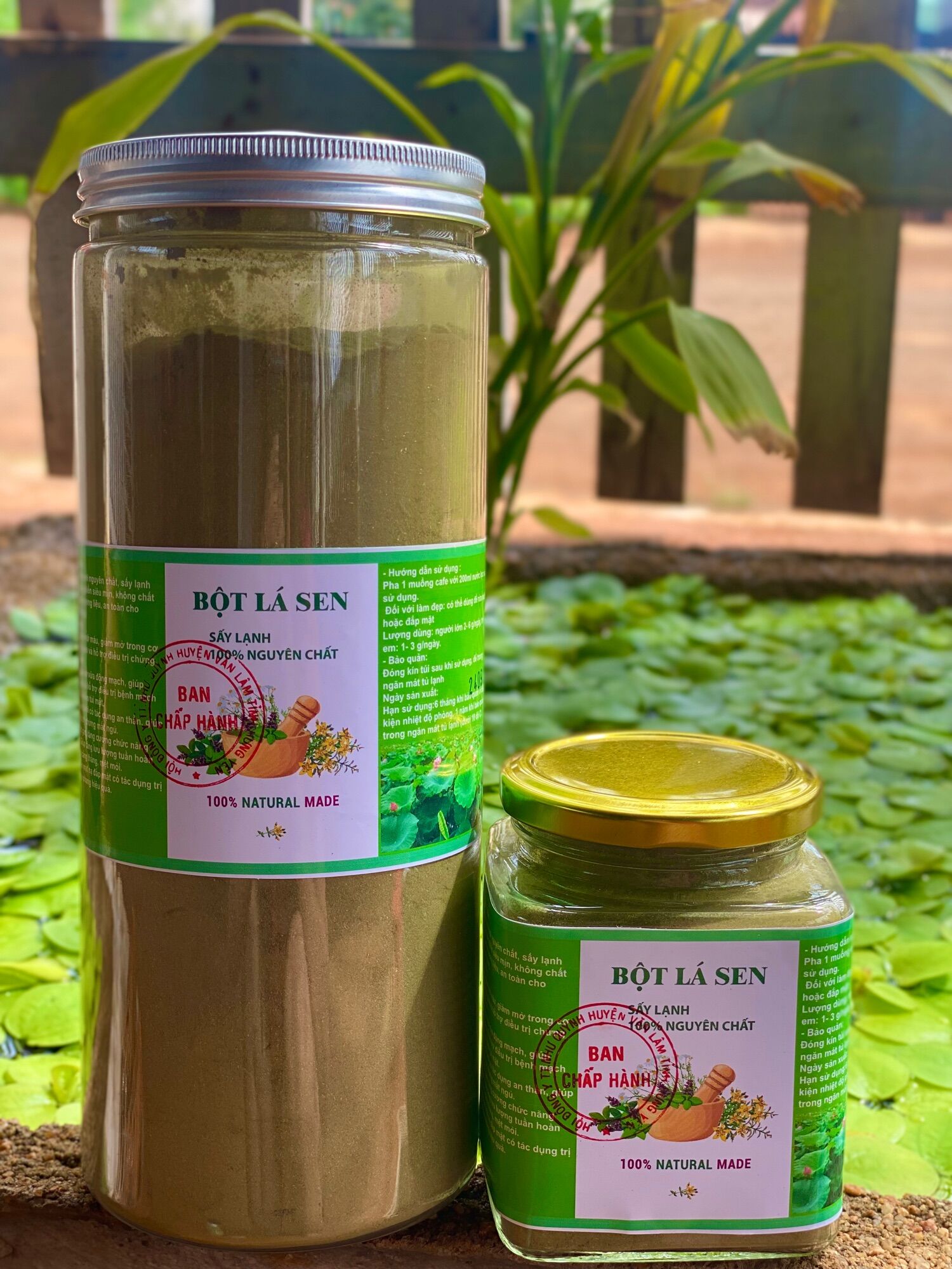 [HCM] Bột lá sen sấy lạnh nguyên chất 150gr 500gr