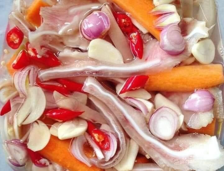 Hàng nhà làm - tai heo ngâm chua ngọt - hủ 1kg, bao ngon
