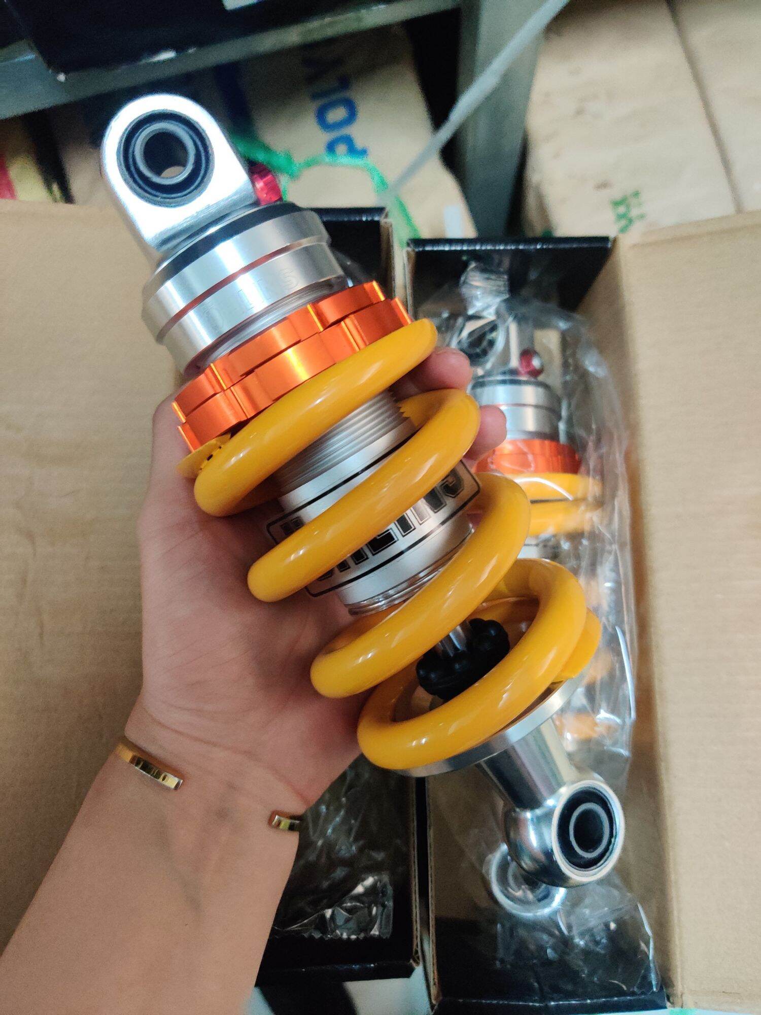 Phuộc sau Ohlins RCB YSS gắn exciter 2010 ex135 ex150