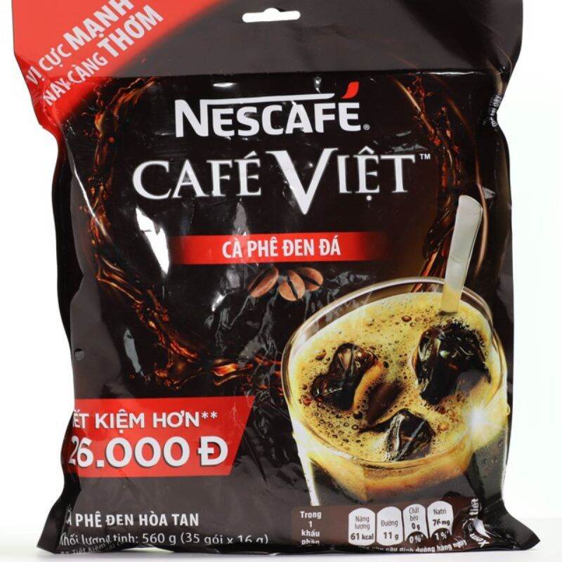 Café Việt đen đá . hàng Việt Nam chính hãng, bich 35gói
